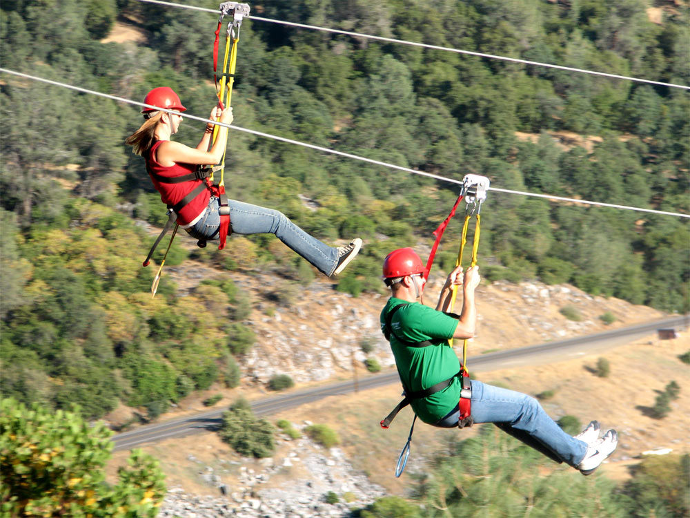 Zip Lining Destination Angels Camp